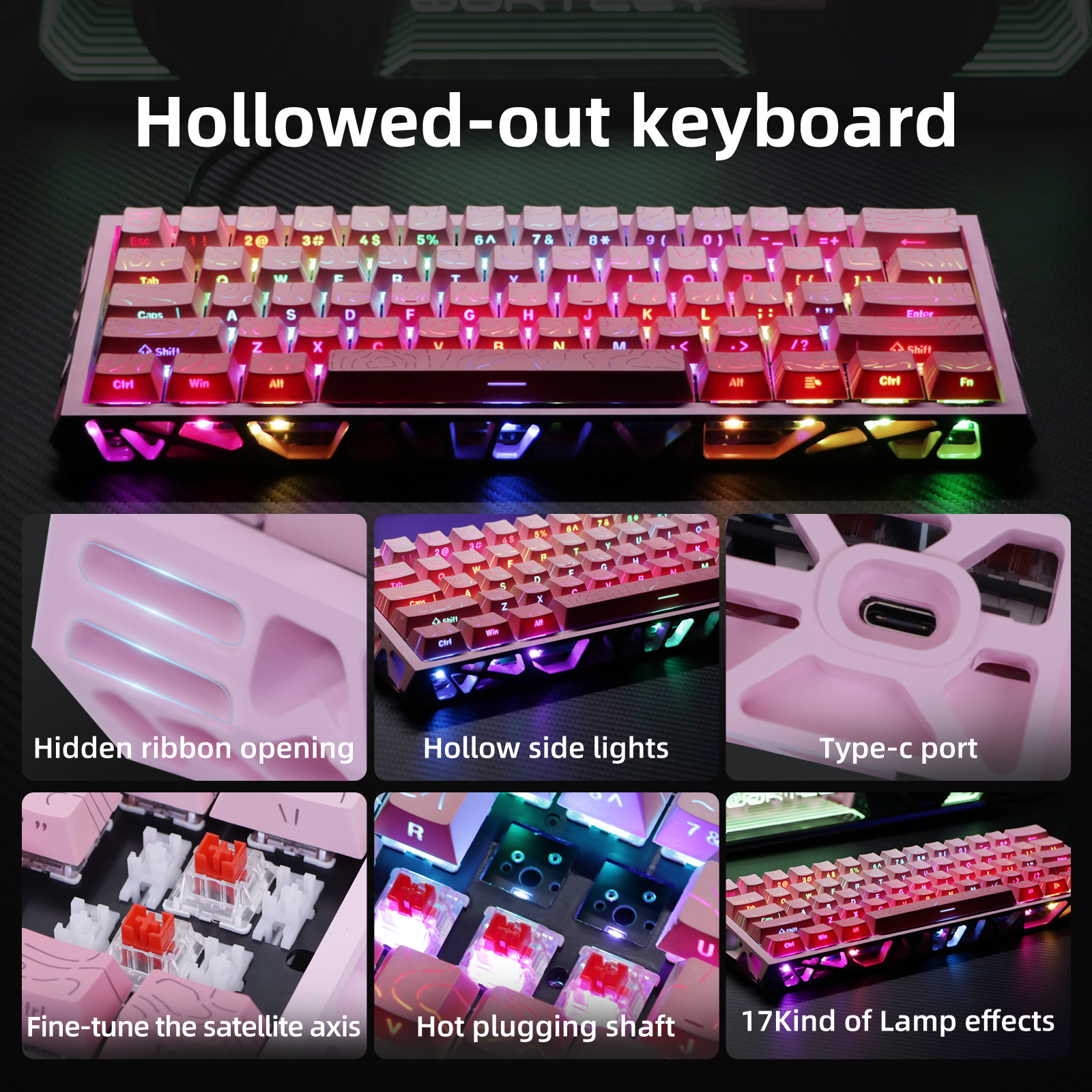 NC61 Magnetic Shaft Single-Mode Mechanical Keyboard photo 3
