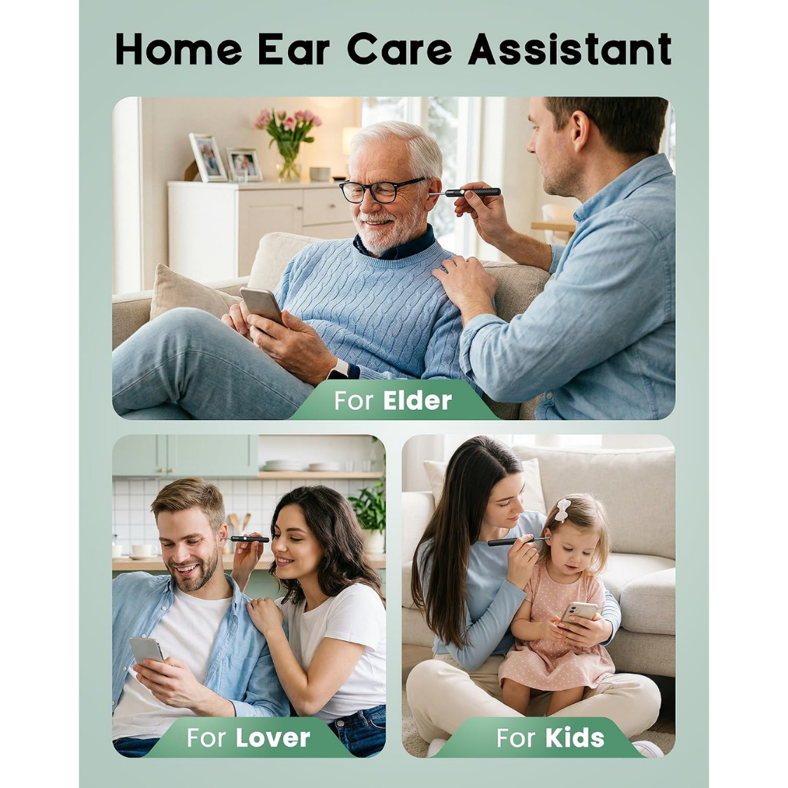 Ear Wax Removal Ear Cleaner With 1080P Camera FSA HSA Black photo 6