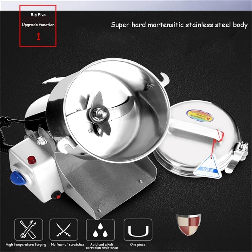 Electric Dry Food Grinder Machine Grains Spices Hebals Mill Cereal Grinding 800G photo 5