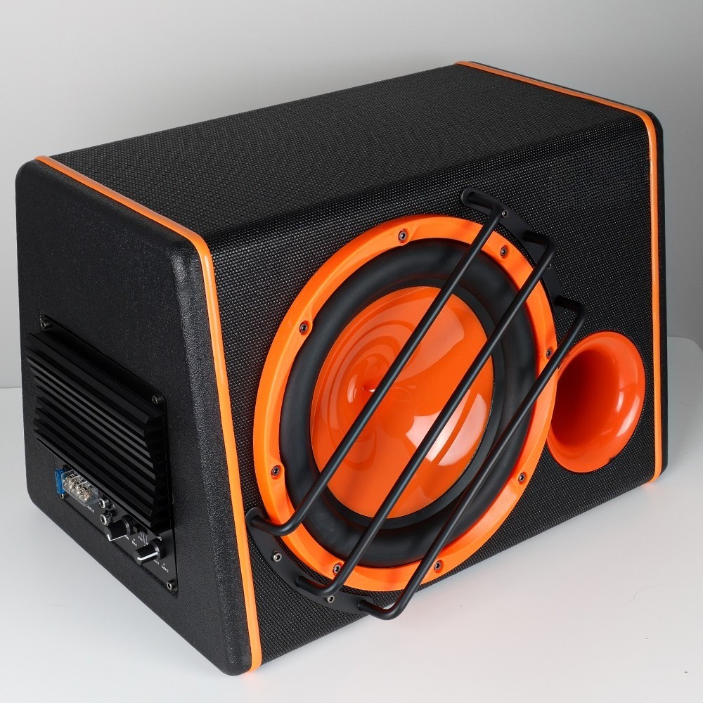 1 000W 10 Inch  Bass Box Car Audio Sub Woofer AMP Active Amplified Speaker Stereo photo 4