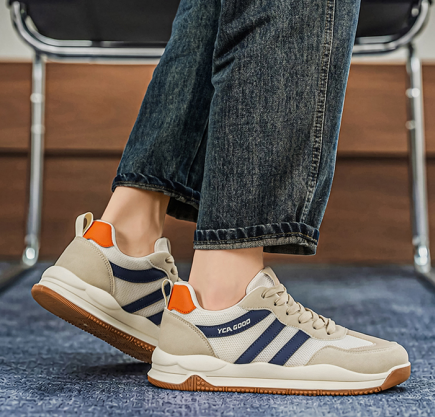 Men's Wide Toe Cortez-style Sneakers, Extra Wide Shoes For Wide Feet & High Instep, Soft Mesh Casual Trainers photo 4