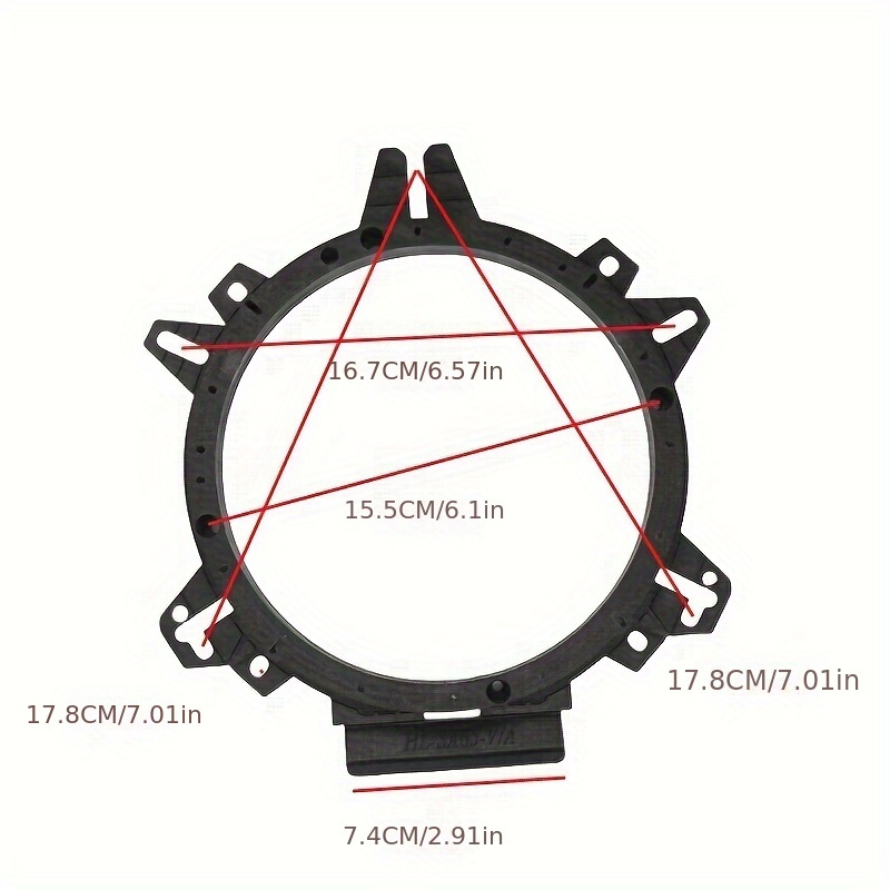 6.5 Universal OEM Speaker Adapter For 6.5 Speakers - Adapter Mount Plates For Car Speakers 6.5 Inches photo 2