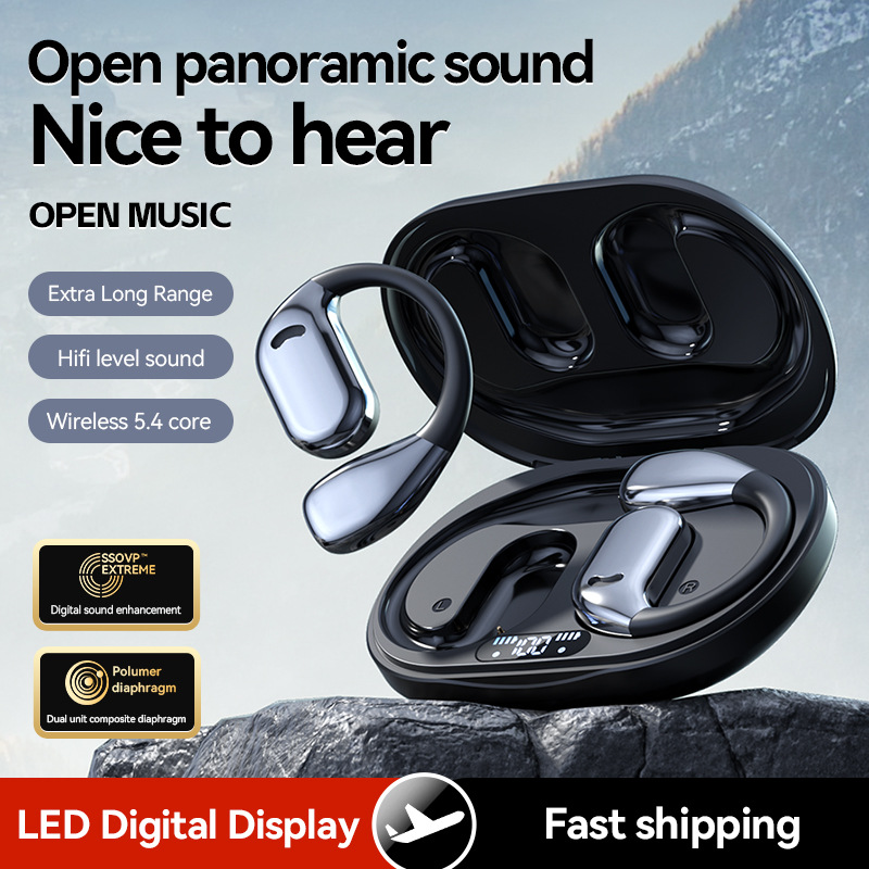 Cross Border Explosion M127 Long Range Hanging Earphone Private Model High Color Value Low Latency Wireless Bluetooth Headphones Wholesale photo 2