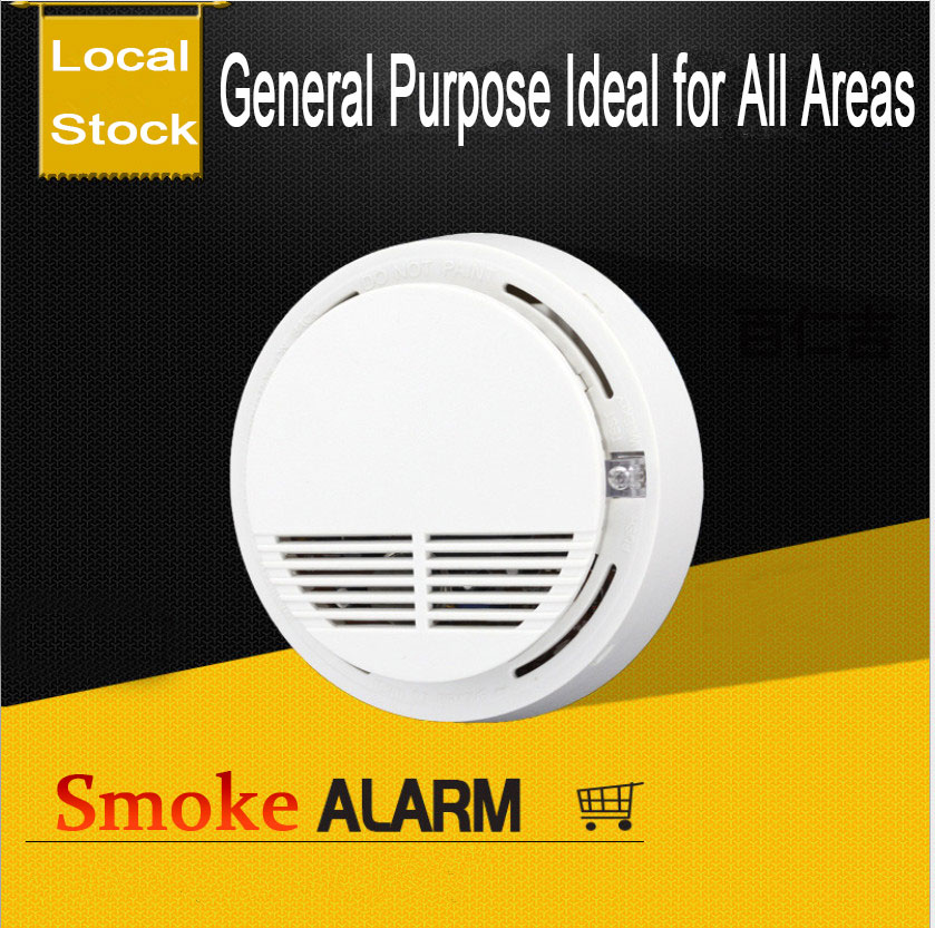 Smoke Alarm Detector Home Fire Safety Sensor Alert Battery Included photo 5