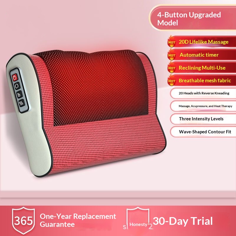 Intelligent Massager Cervical Spine Neck Waist Lumbar Spine Whole Body Spine Neck Protector Electric Heated Shoulder Massage Pillow photo 3
