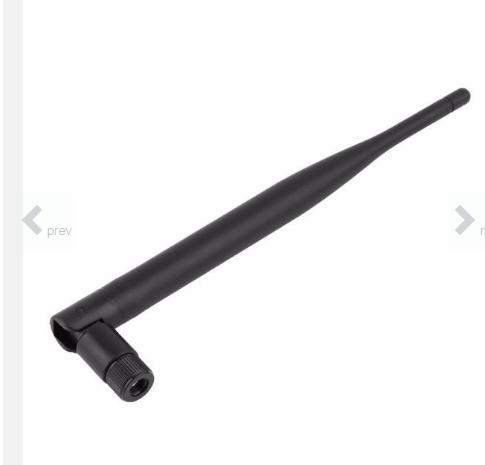 Wifi 2.4Ghz 5dB wireless intensifier has flexible rubber with Sma male connector. photo 1