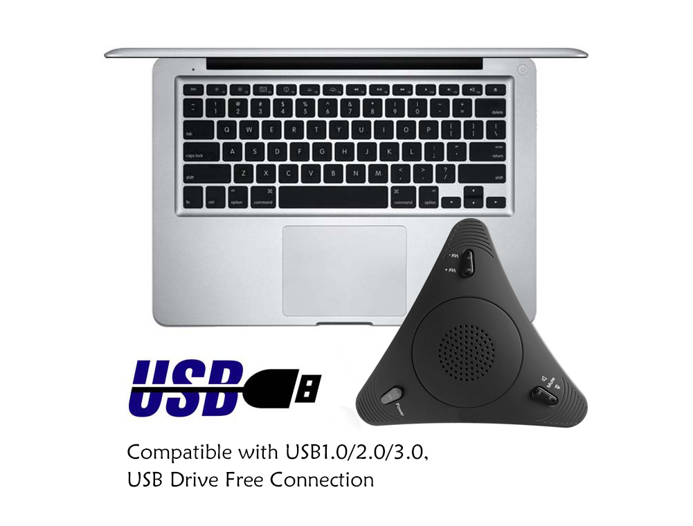 Video Conference Omnidirectional Microphoneconference Microphone Echo Canceller USB Free Drive photo 3
