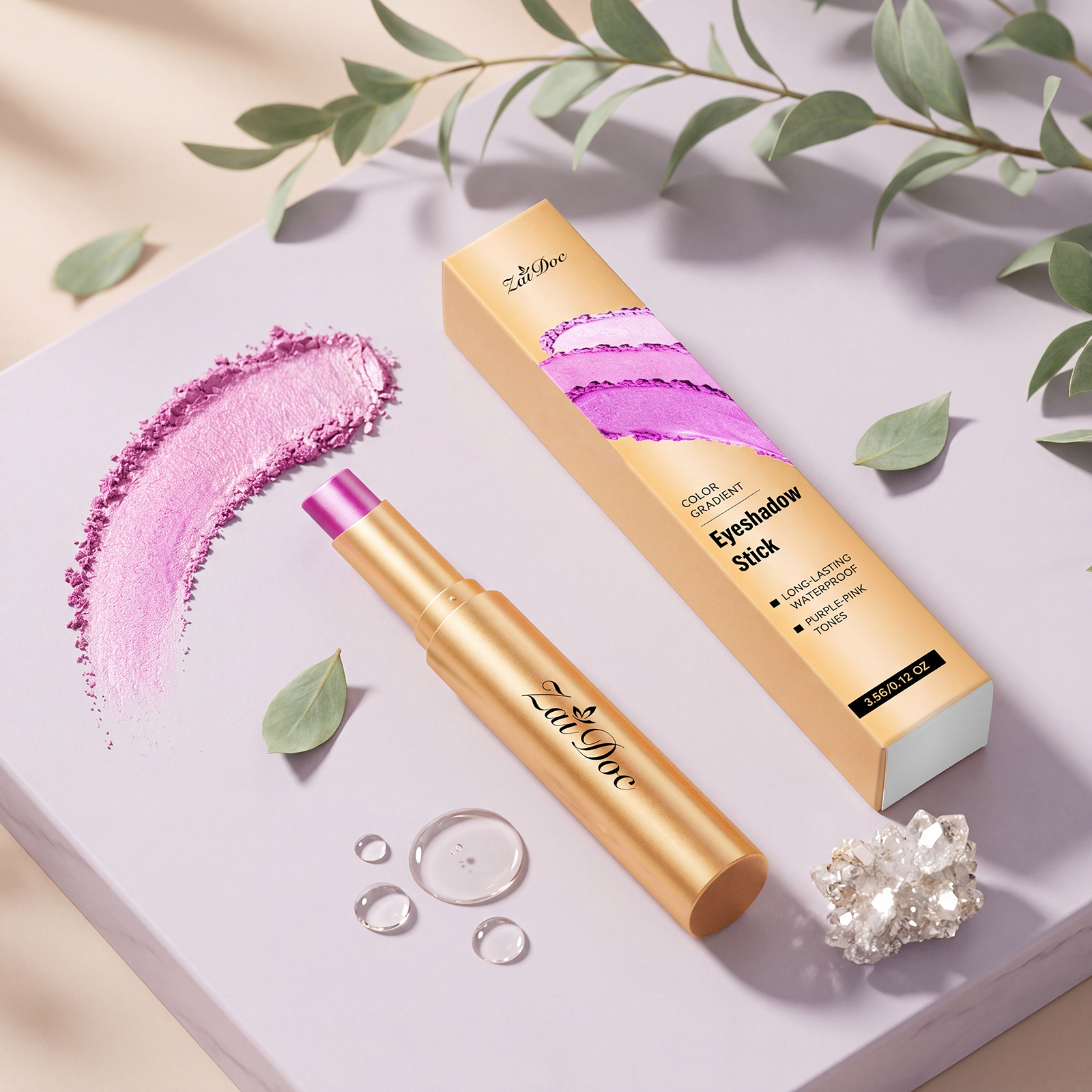 Makeup Multicolor Eyeshadow Stick  Star Galaxy Purple  3.5g 1box photo 3