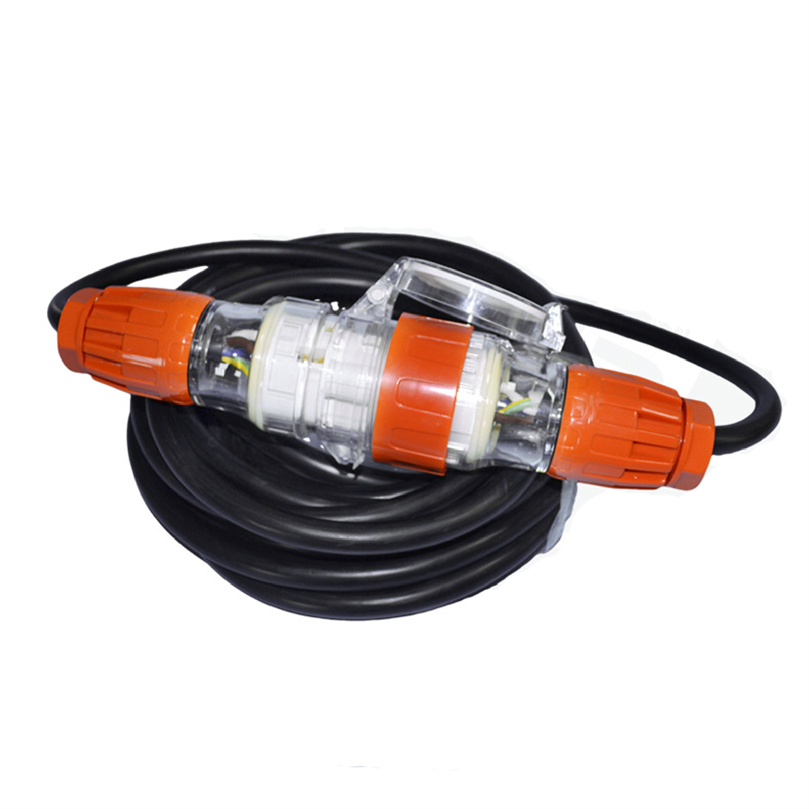 32 Amp 5m 3 Pin Extension Lead Single Phase 250V Rubber Heavy Duty Cable Male&Female Plug photo 7