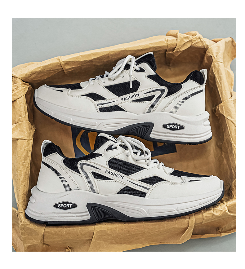 Men's Sports Shoes, New 2026 Summer Breathable Mesh Running Shoes, Platform Dad Sneakers For Male Students photo 5