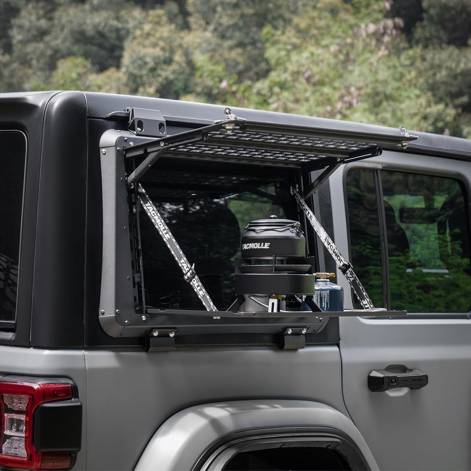 Side Window MOLLE Panel W Drop-down Workbench For Wrangler JL 4 Drs-L photo 3
