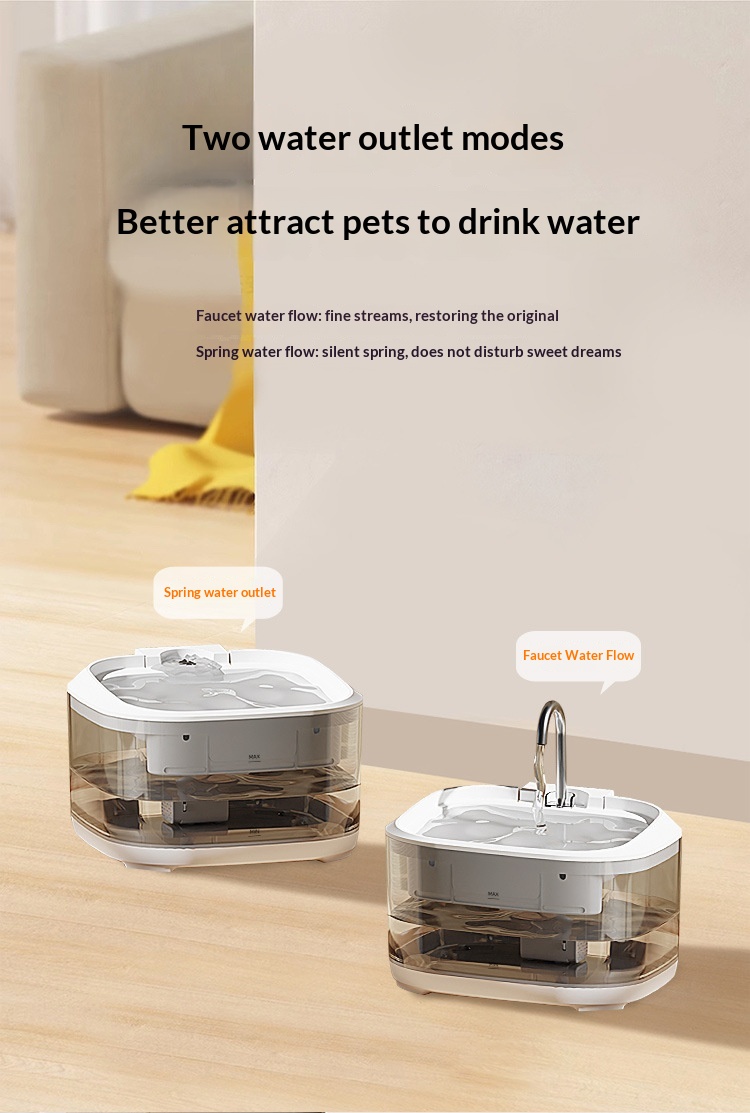 Large Capacity Fully Transparent Automatic Circulating Filtered Pet Water Fountain photo 8