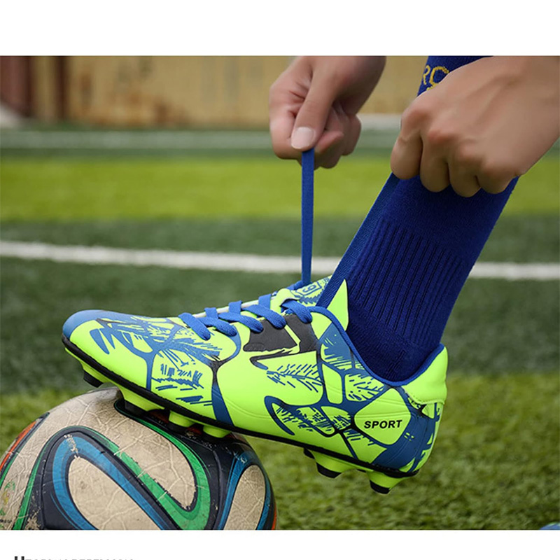 36-45 Football Shoes Sneakers Men Women,Low Top Spike Cleats Football Boots Youth Kids,Soccer Athletics Training Shoes Boys Girls,Unisex photo 6