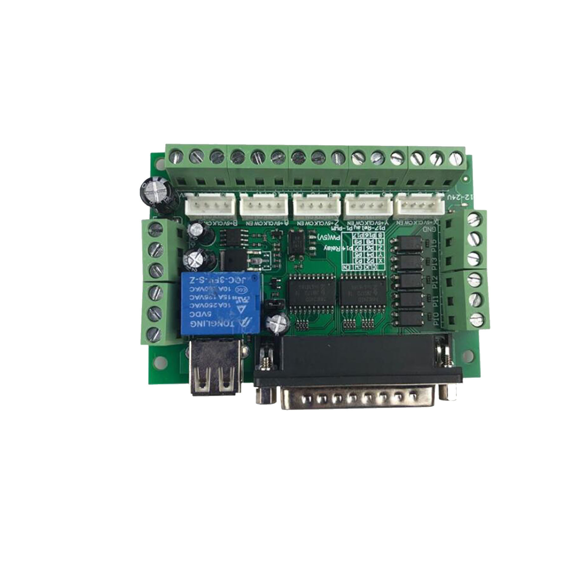 5 Axis CNC Breakout Board Interface Mach3 CNC Router Kit photo 1