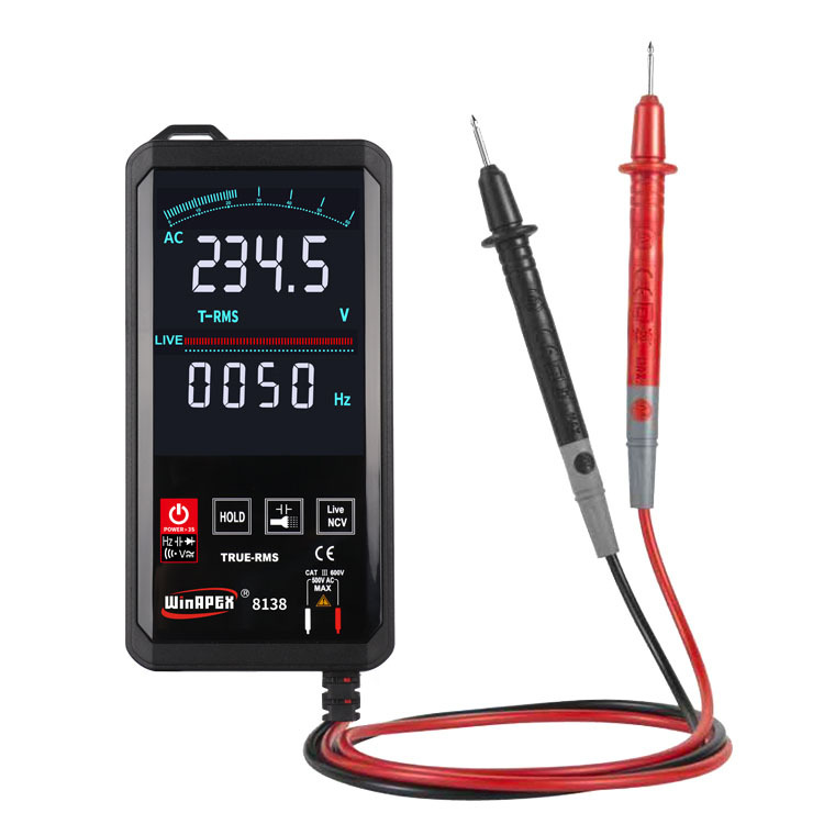 Hanyan 8136 Large-Screen Intelligent Digital Multimeter, Multi-Function Touch Screen, Digital-Analog Dual Display, Automatic Buzzer Recognition photo 2