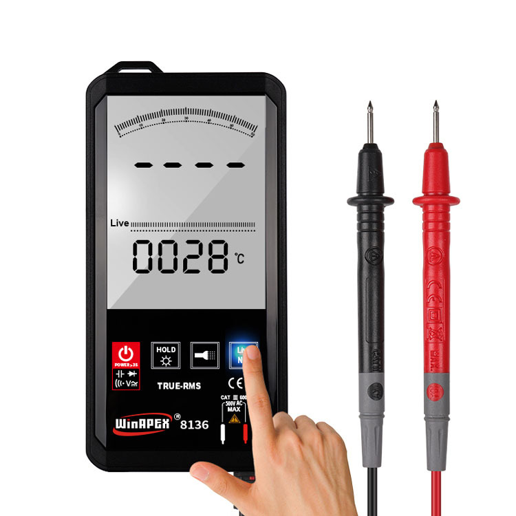 Hanyan 8136 Large-Screen Intelligent Digital Multimeter, Multi-Function Touch Screen, Digital-Analog Dual Display, Automatic Buzzer Recognition photo 5