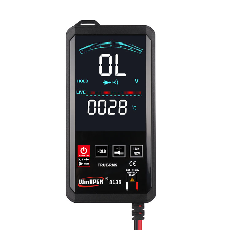 Hanyan 8136 Large-Screen Intelligent Digital Multimeter, Multi-Function Touch Screen, Digital-Analog Dual Display, Automatic Buzzer Recognition photo 3