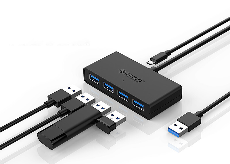 ORICO G11-H4 Laptop USB3.0 Hub HUB Extension Cable With Auxiliary Power Supply Port photo 1