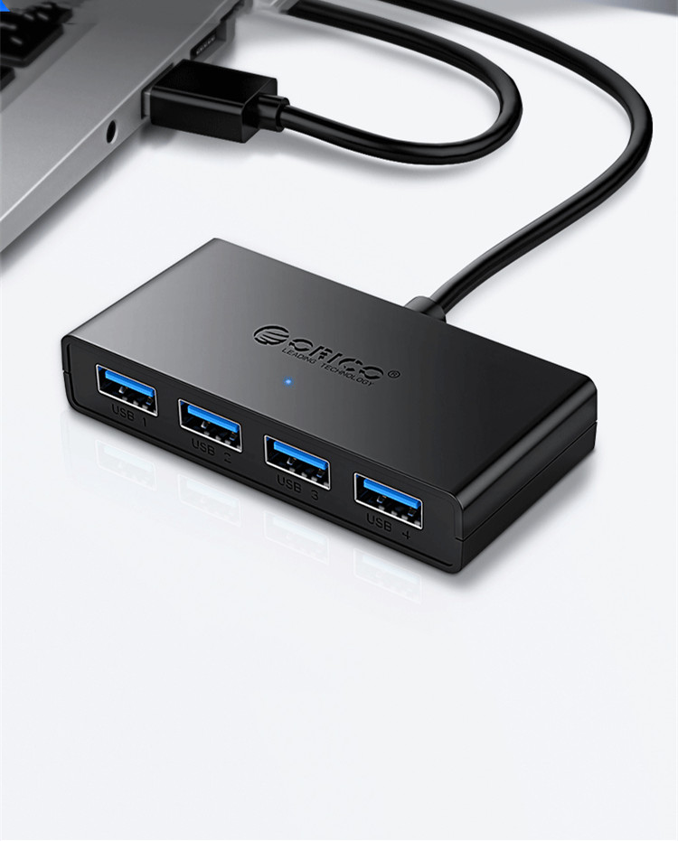 ORICO G11-H4 Laptop USB3.0 Hub HUB Extension Cable With Auxiliary Power Supply Port photo 5