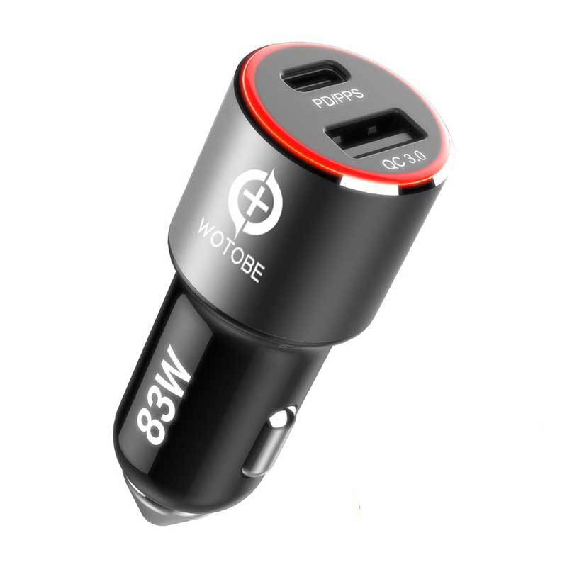 Compatible with Apple, 83W fast Car Charger,1port USB C PPSPD 65W 45W 30W 20W,1port QC3.0 for xiaomi TYPE C laptop tablet iphone 12 S20Note 10 20 photo 5