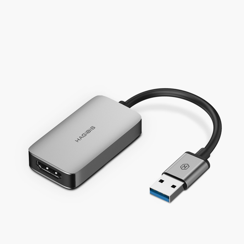 Hagibis USB 3.0 to HDMI-compatible VGA Adapter 4K HD Multi-Display 2in1 USB to HDMI-compatible Converter for Windows 7 8 0 OS photo 3