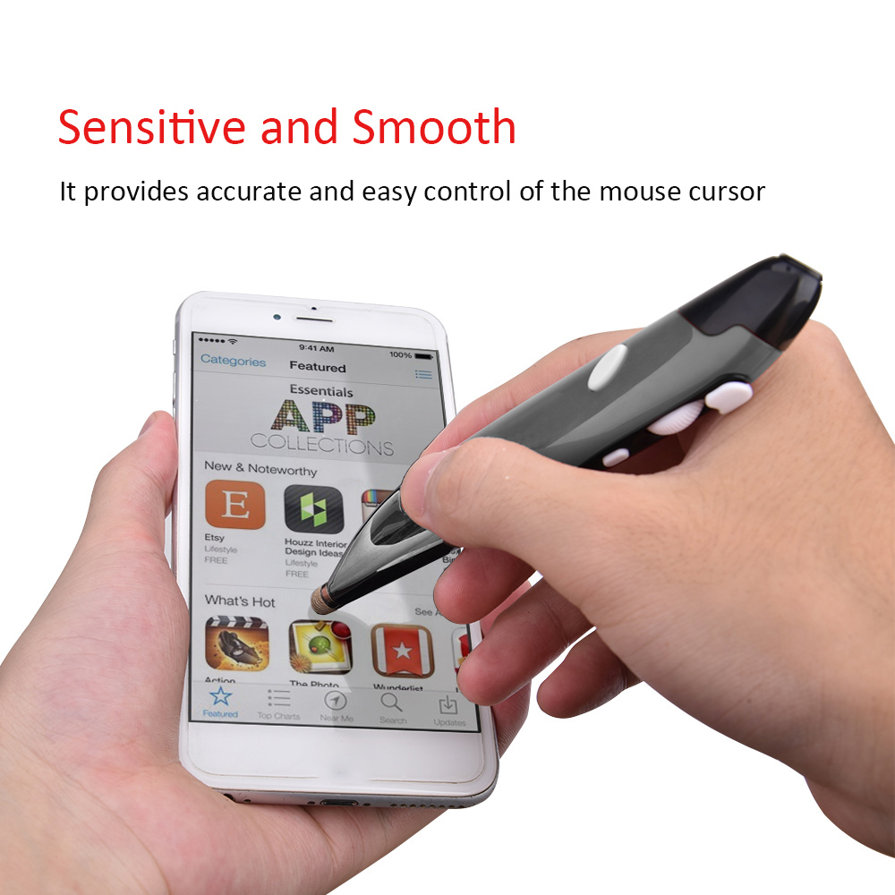 Handwriting Second-generation Pen-shaped Flying Squirrel Mouse Pen Wireless Gaming Optical Pen photo 4