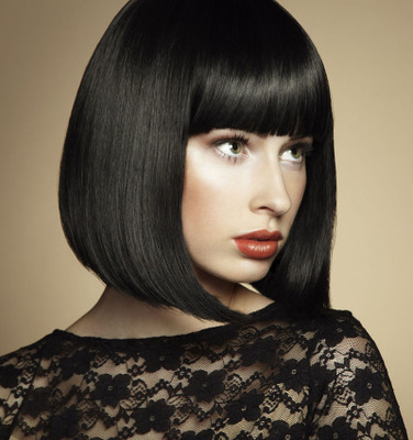 Wig Female Short Hair Straight Hair With Bangs Hair Cover Girls Fluffy Handsome Bobo photo 5