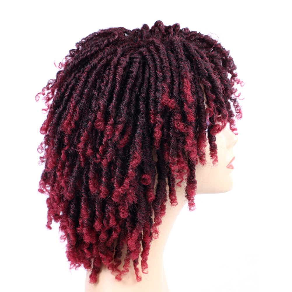 Dirty Braid Wig With Chemical Fiber Headgear photo 5