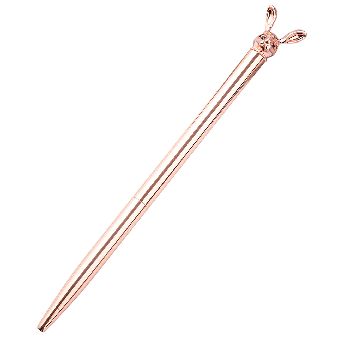 New Korean Fashion Cute Rabbit Metal Pen Metal Ballpoint Pen Custom Rotating Metal Pen Ballpoint Pen photo 6