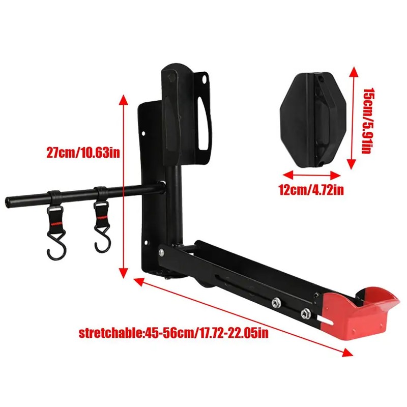 Bike Wall Mount Swivel Rotating Rack Garage Hook M TB Road Electric Bike Storage, photo 8