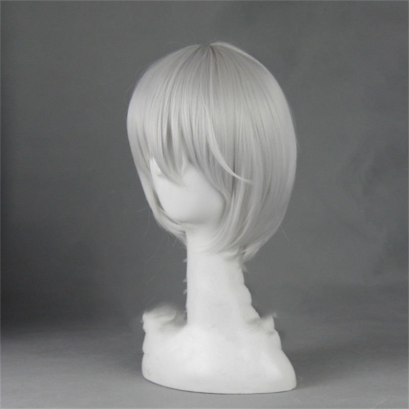 Broad Silk Vitality Girl White Short Hair Cosplay Wig photo 3
