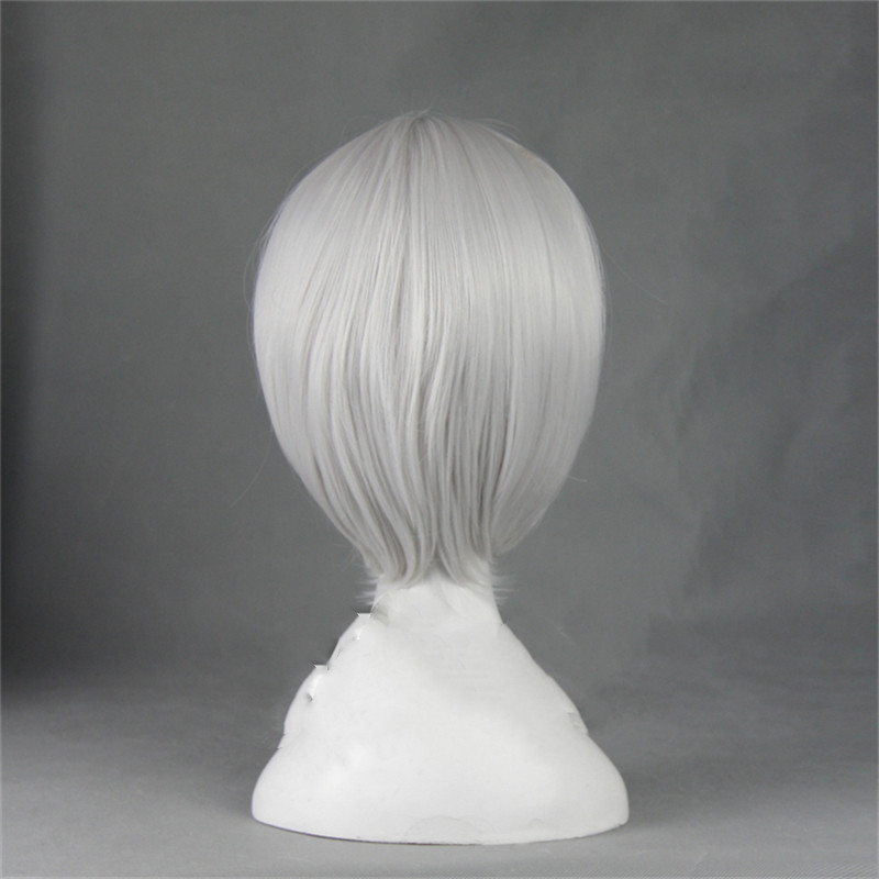 Broad Silk Vitality Girl White Short Hair Cosplay Wig photo 2