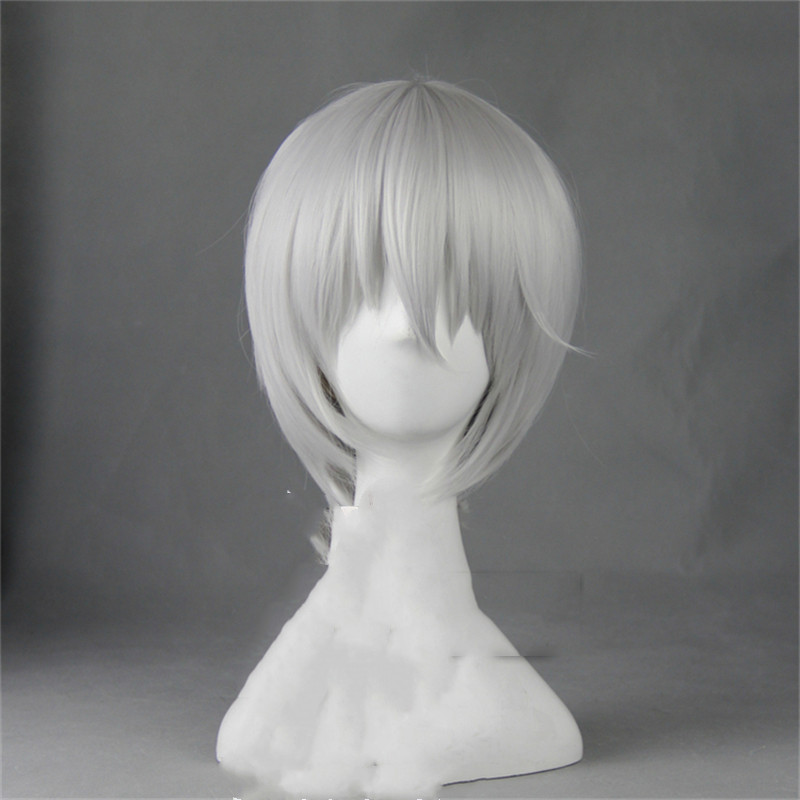 Broad Silk Vitality Girl White Short Hair Cosplay Wig photo 5