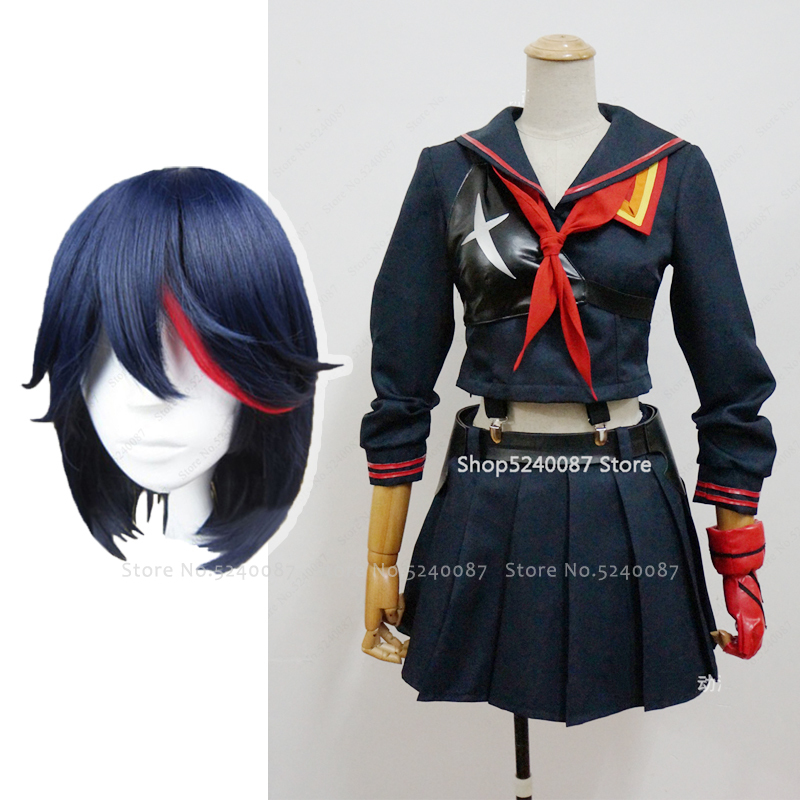 Cosplay Costume T-Shirt Skirt Sailor-Suit School-Uniform Ryuko Kill-Matoi Japanese-Anime photo 3