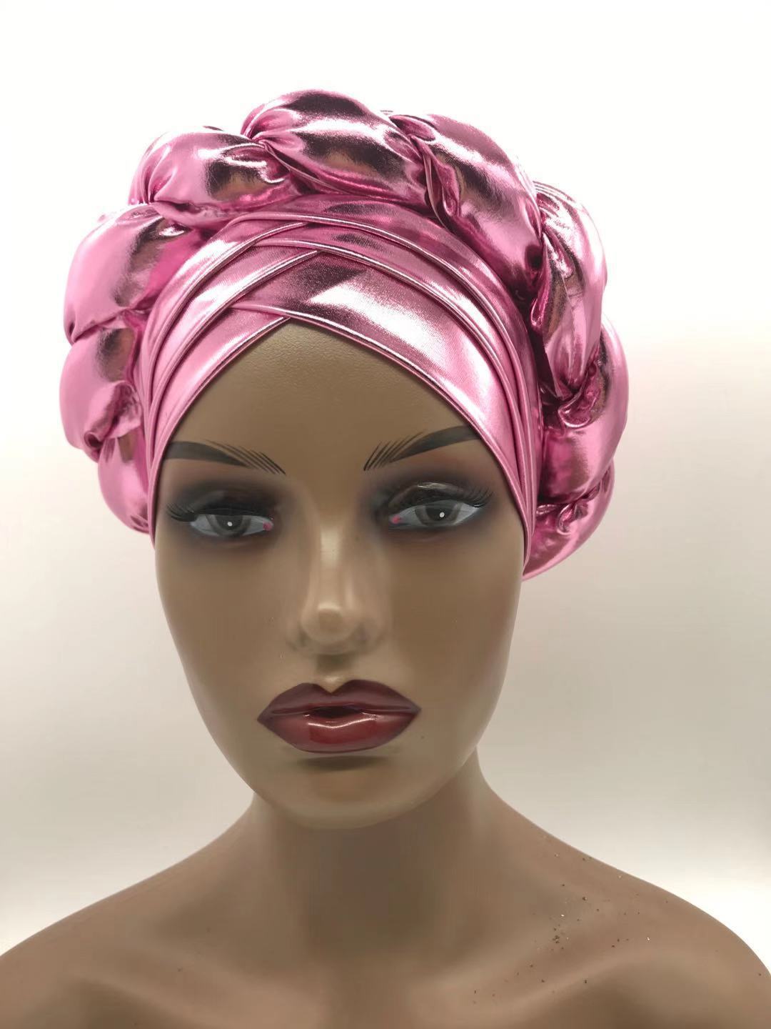 Three-Layer Brim Milk Silk Bronzing Braid Head photo 5
