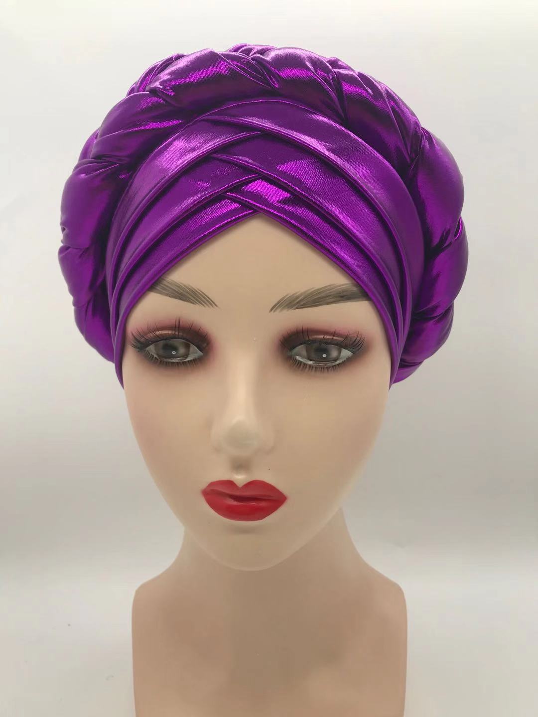 Three-Layer Brim Milk Silk Bronzing Braid Head photo 7