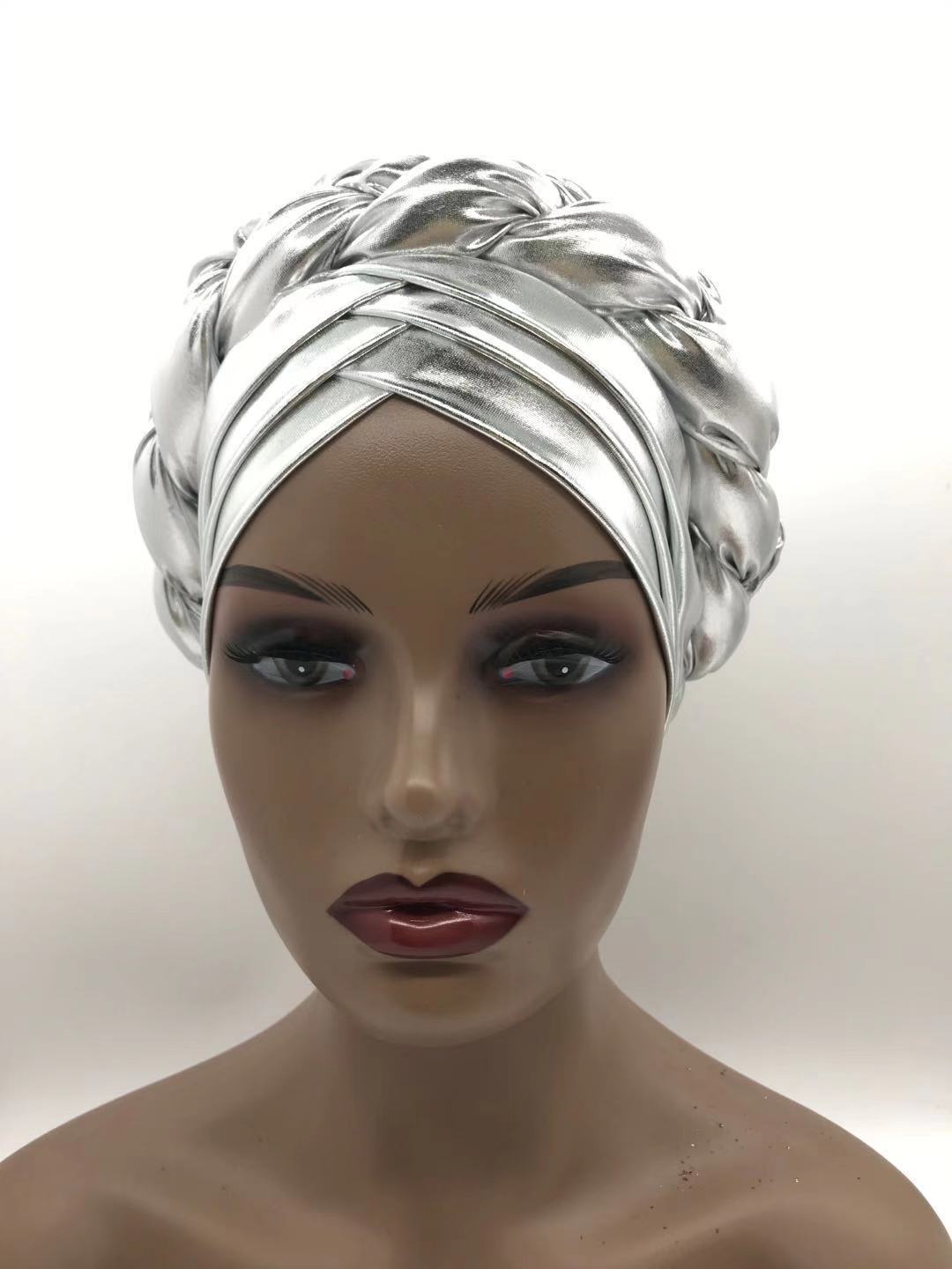 Three-Layer Brim Milk Silk Bronzing Braid Head photo 1