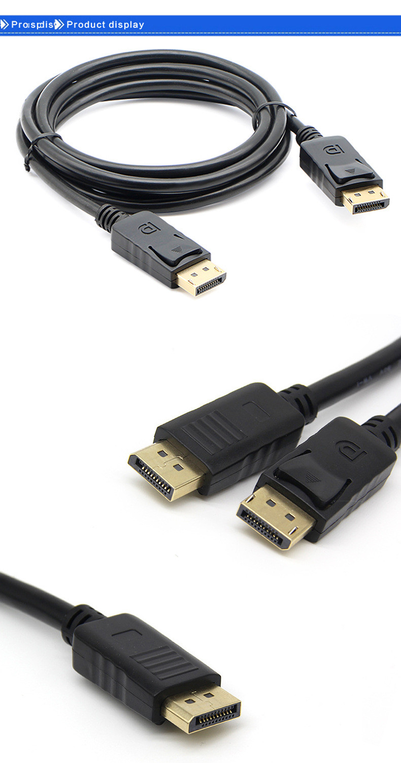 1.8m DP Male To DP Male Extension Cable DisPlayPort Video Cable DP To DP photo 4