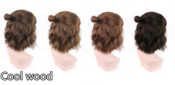 Net Red Full Headgear Style Corn Perm Short Curly Hair photo 5