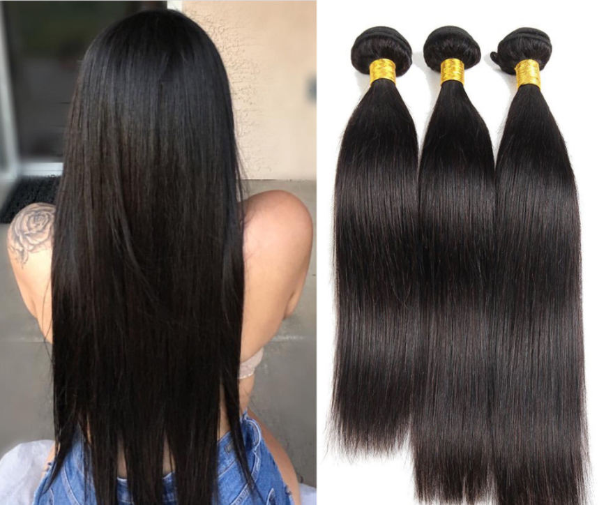 Hair Weave Black Synthetic Hair Straight Hair photo 5