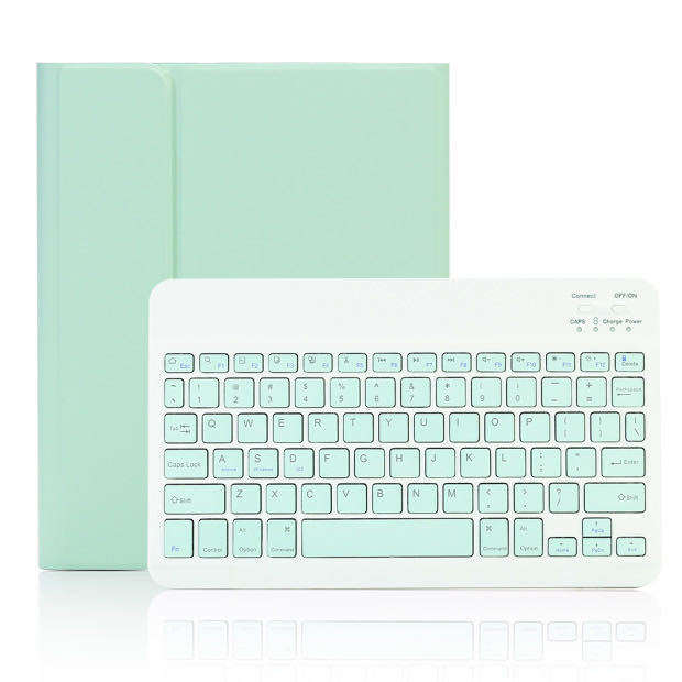 Color Flat Bluetooth Keyboard Leather Case Pen Slot photo 1