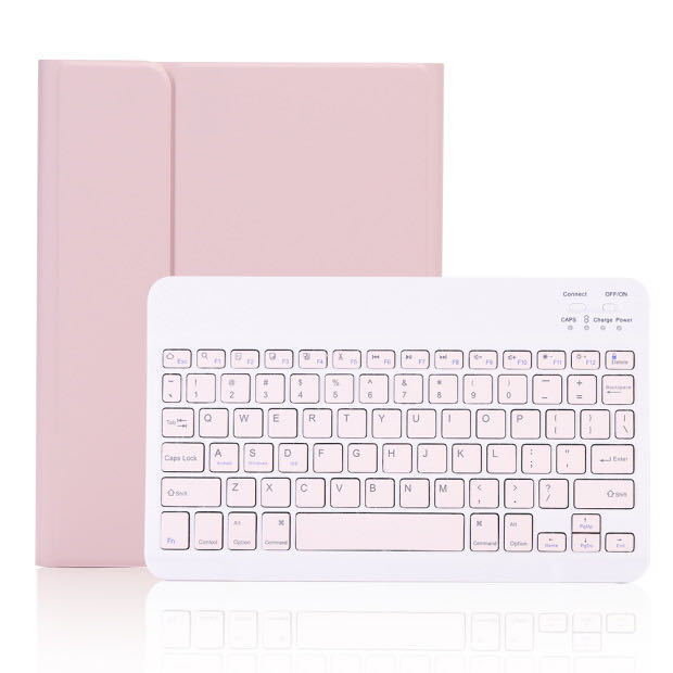 Color Flat Bluetooth Keyboard Leather Case Pen Slot photo 4