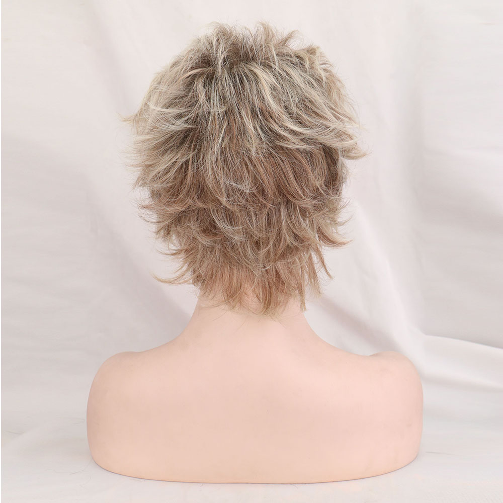 Golden Brown Melange Short Hair photo 4