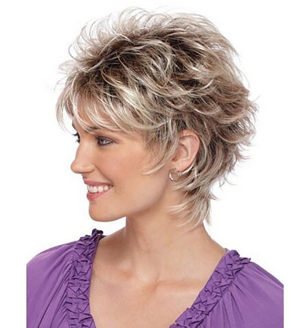 Golden Brown Melange Short Hair photo 3