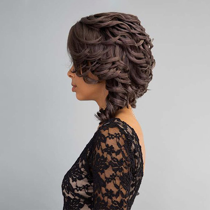 Black Wave Wig Headgear photo 2