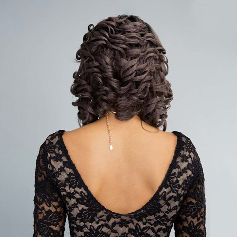 Black Wave Wig Headgear photo 3
