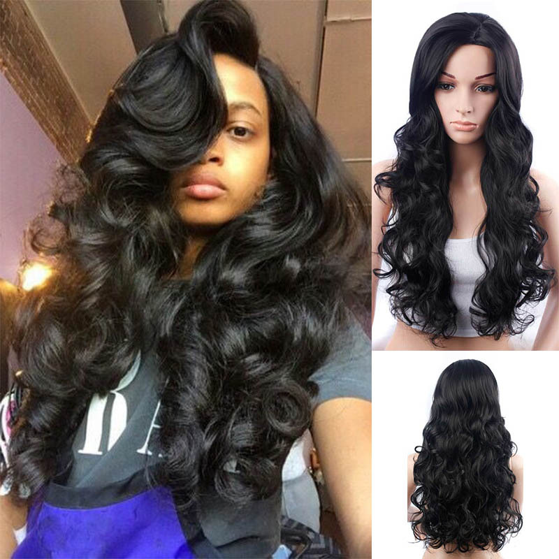 Aisi Wig European And American Big Wavy Long Curly Hair Wig photo 3
