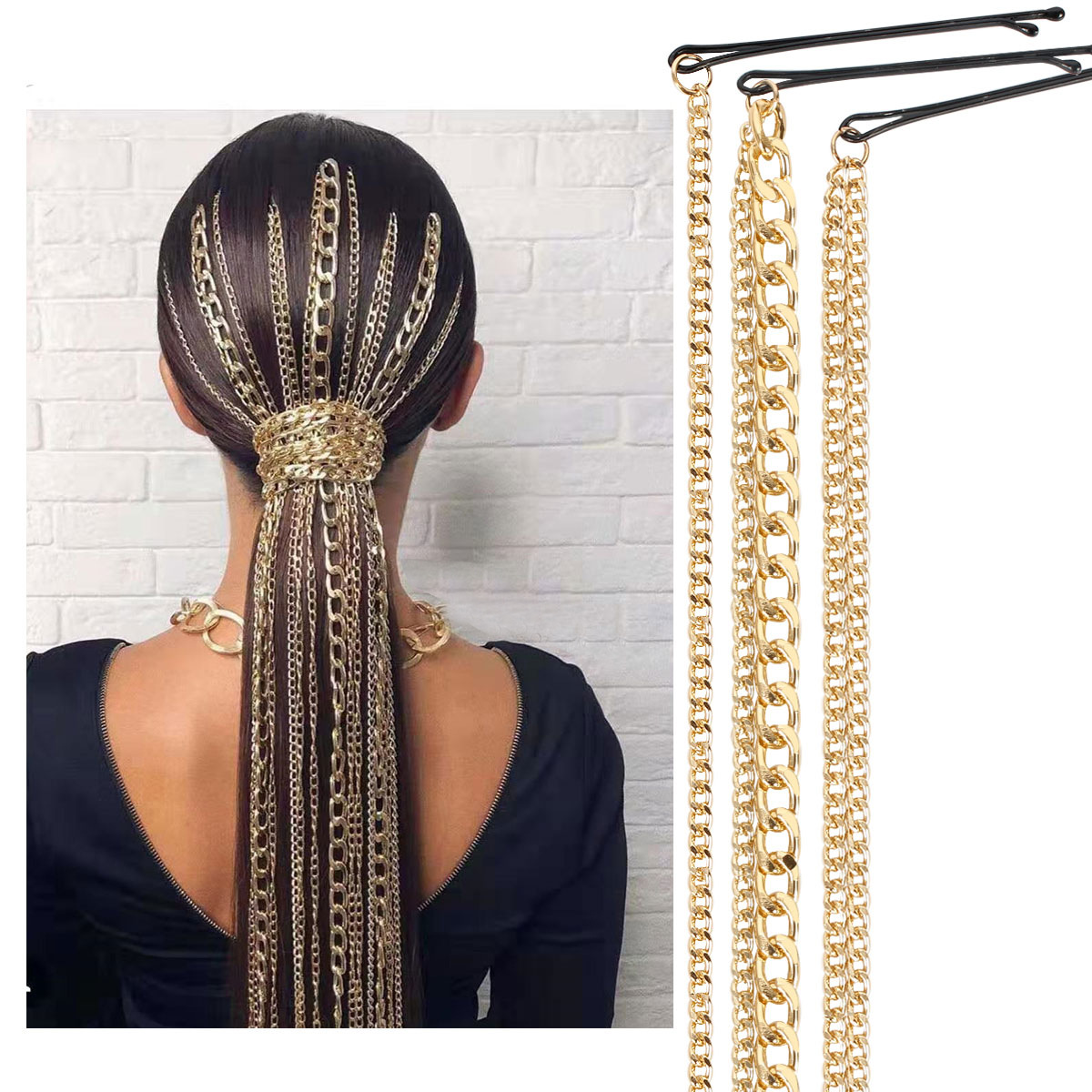 Women's Hair Chain Wave Fashion Headdress Hair Accessories Women photo 1