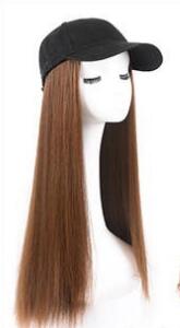 Hat Wig Ladies Long Hair One Big Wave Curly Hair Headgear Fashion Hat With Wig Net Red photo 6