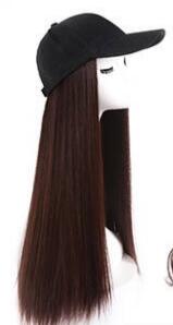 Hat Wig Ladies Long Hair One Big Wave Curly Hair Headgear Fashion Hat With Wig Net Red photo 8
